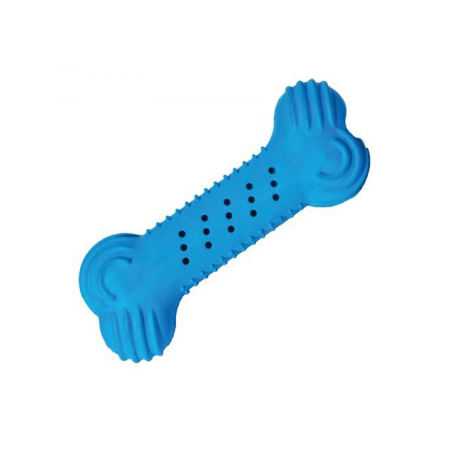 2PK Rosewood 14cm Chillax Cool Bone Pet Dog Interactive Fun Fetch Play Toy Blue