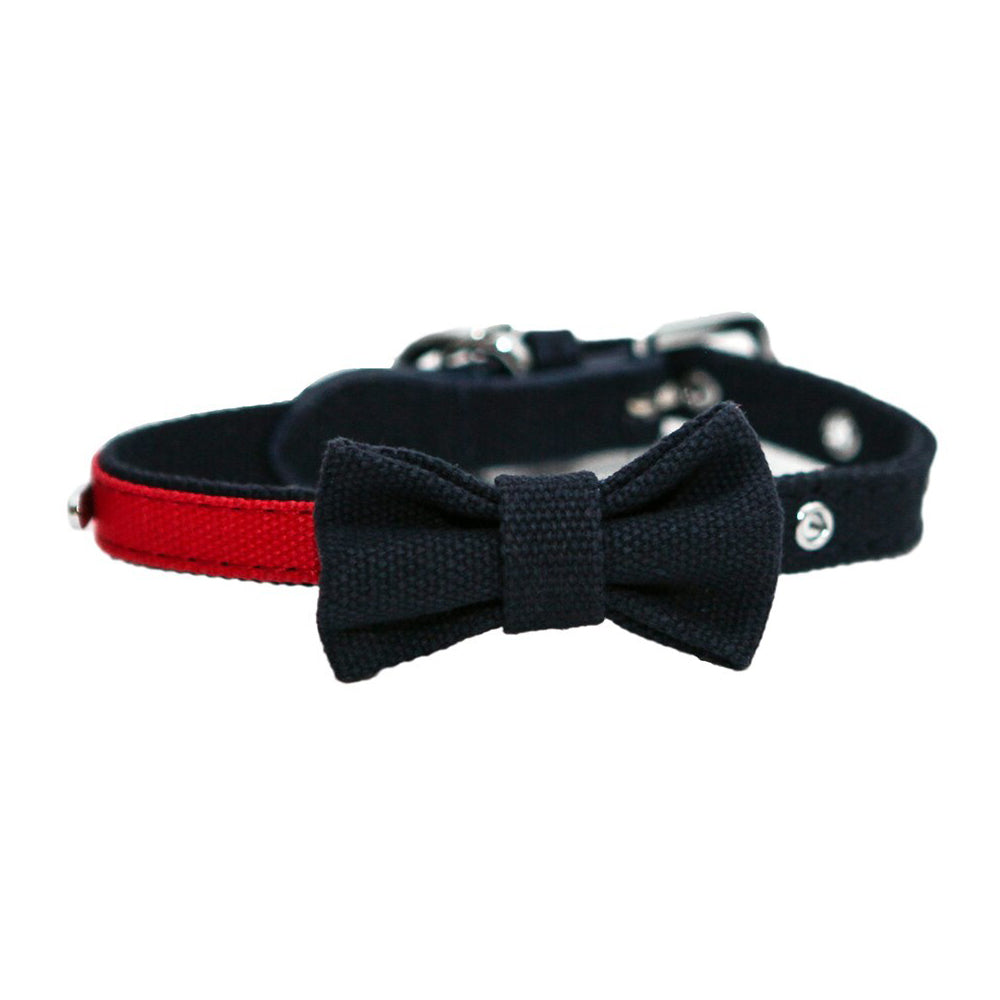 2PK Rosewood 34.3cm Fashion Pet/Dog Leather Neck Collar Animal Strap S Navy/Red