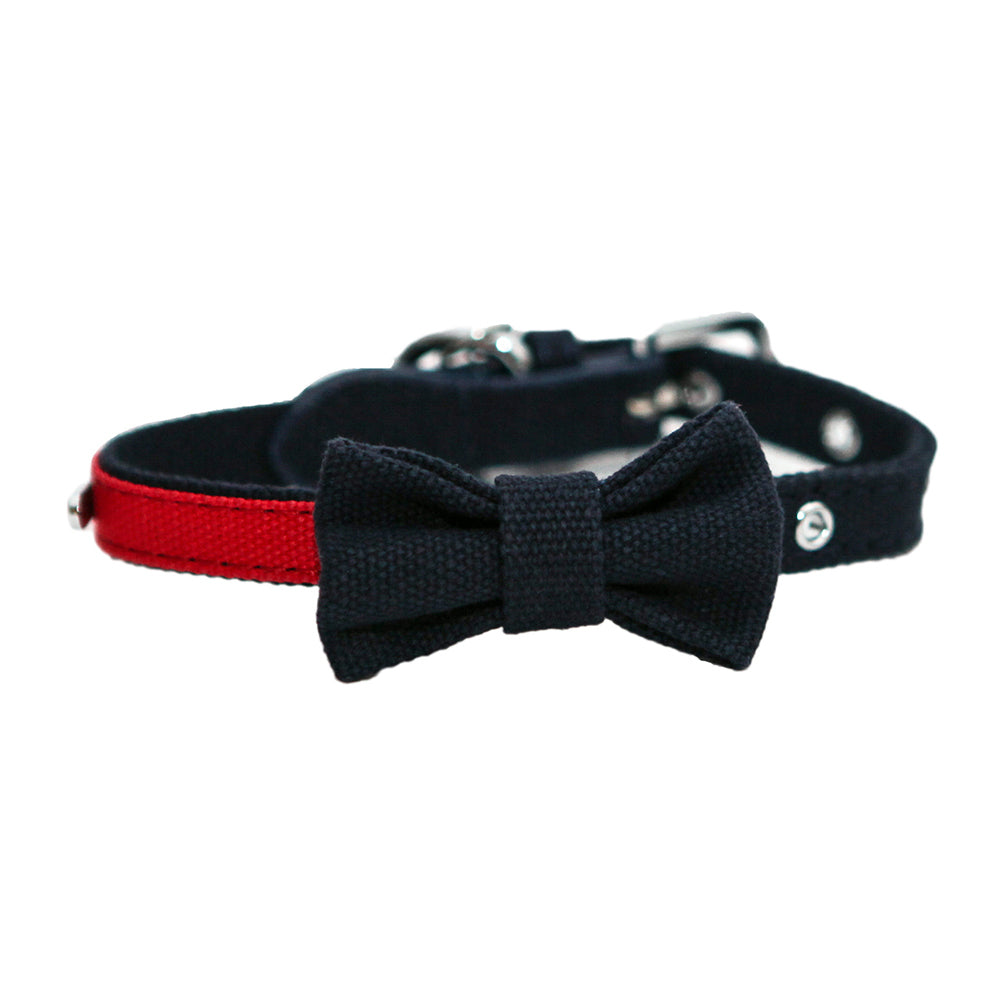2PK Rosewood 45.7cm Fashion Pet/Dog Leather Neck Collar Animal Strap S Navy/Red