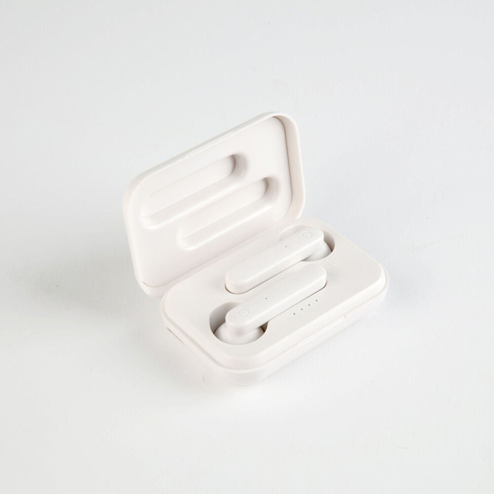 TWS Wireless Earphones Stereo Bluetooth 5.3 Connectivity Auto-Pairing White