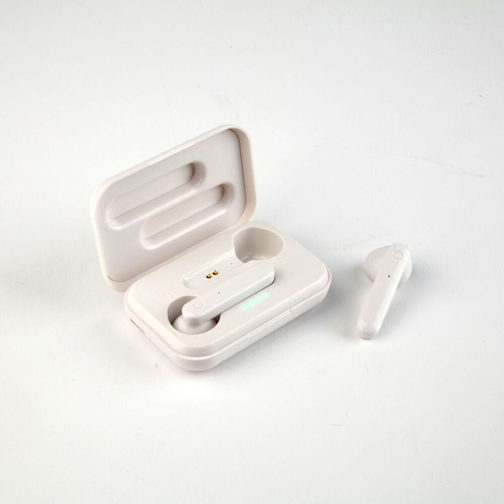 TWS Wireless Earphones Stereo Bluetooth 5.3 Connectivity Auto-Pairing White