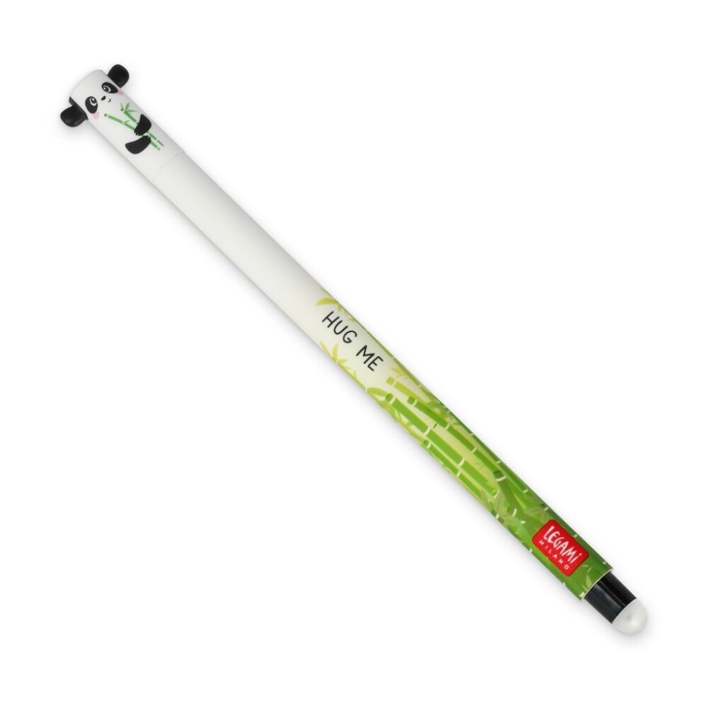 10PK Legami Erasable Gel Pen Panda Theme Collectable Cute Topper Gift Black Ink