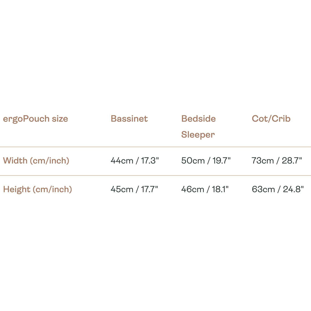 Ergopouch Baby Tuck Sheet 0.2/1.0 TOG Cot - Caramel Grid