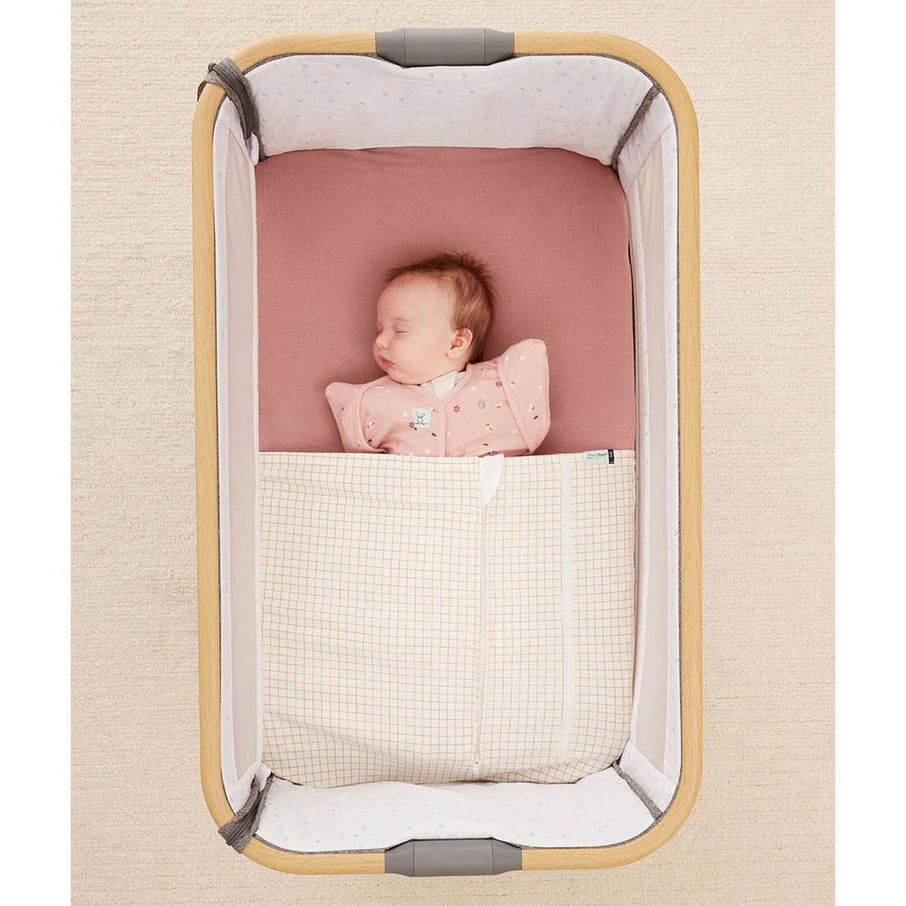 Ergopouch Baby Tuck Sheet 0.2/1.0 TOG Cot - Caramel Grid