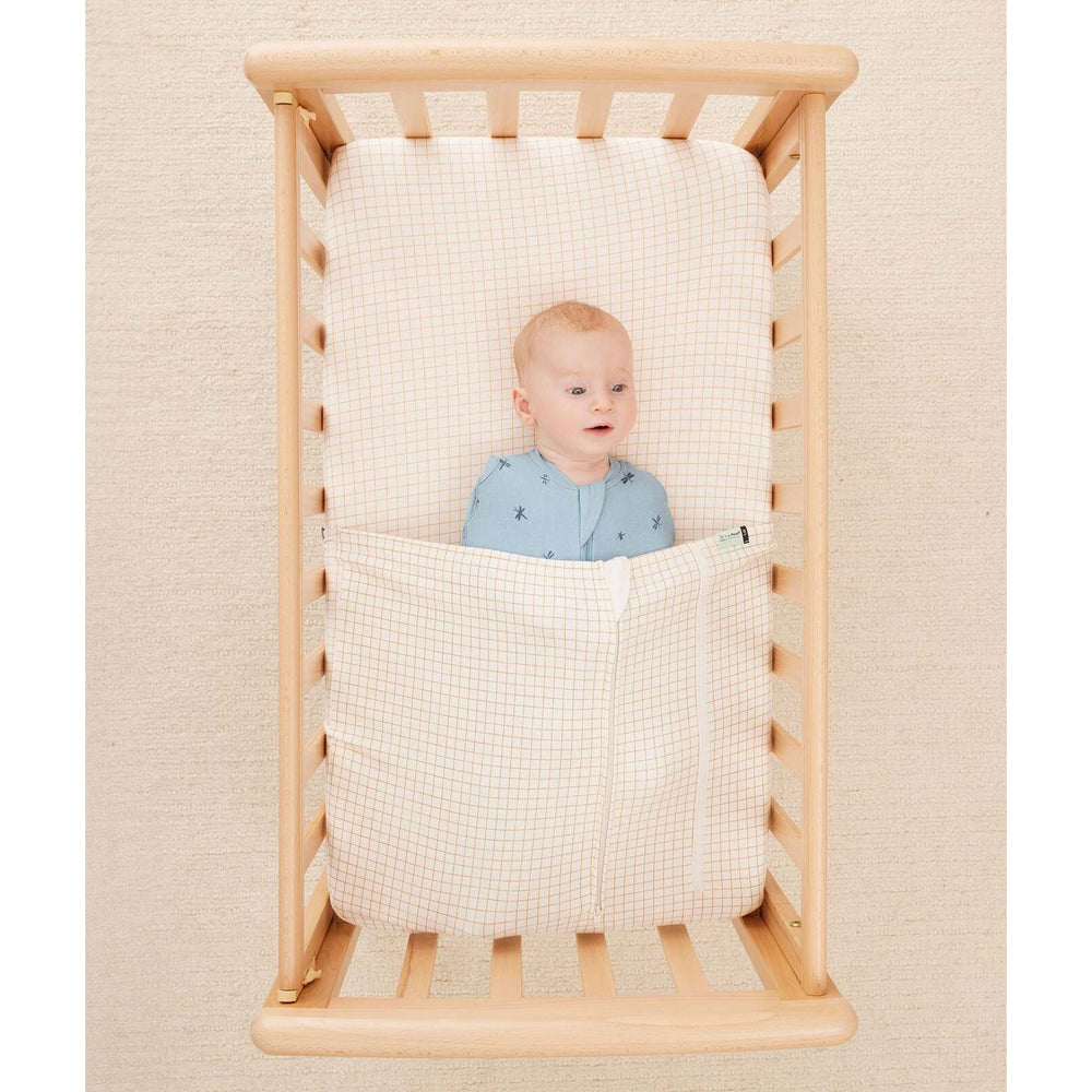 Ergopouch Baby/Infant Tuck Sheet 0.2/1.0 TOG - Caramel Grid