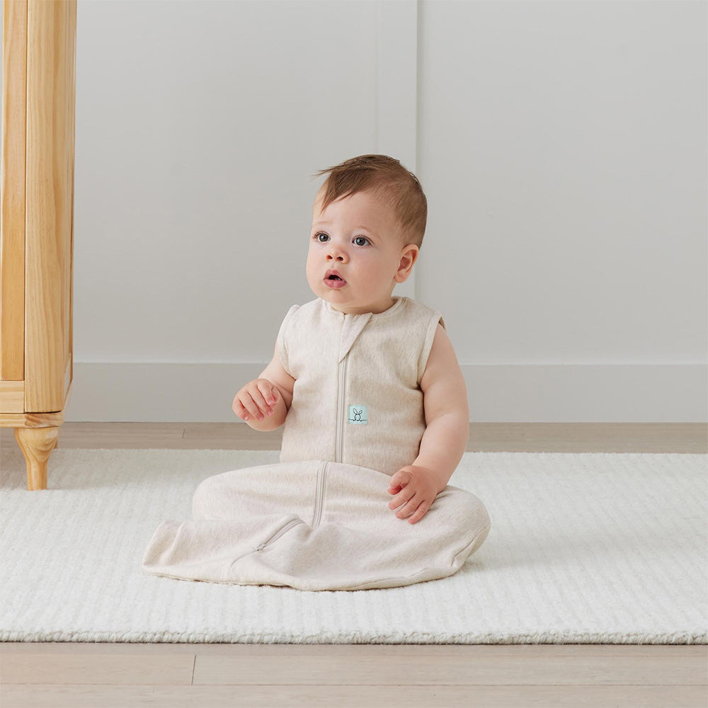 Ergopouch Baby Jersey Sleeping Bag Tog 0.2 Size 8-24 Months Oatmeal Marle