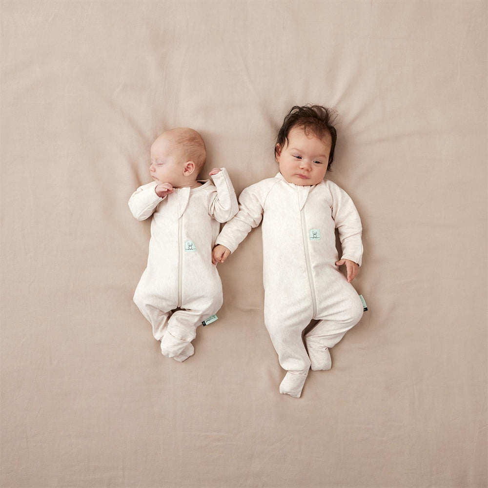 Ergopouch Baby Layers Long Sleeve  Tog 0.2 Size 3-6 Months Oatmeal Marle