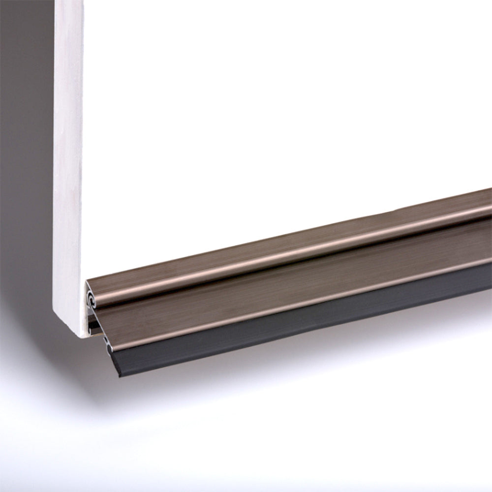 2pc ESP  Automatic Hinged Aluminium Door Seal Silver  915x60mm