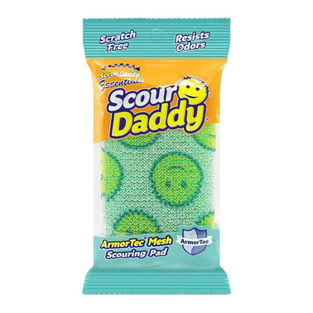 12PK Scrub Daddy Essentials Scratch Free Scouring Pad/Dishwashing Sponge Green