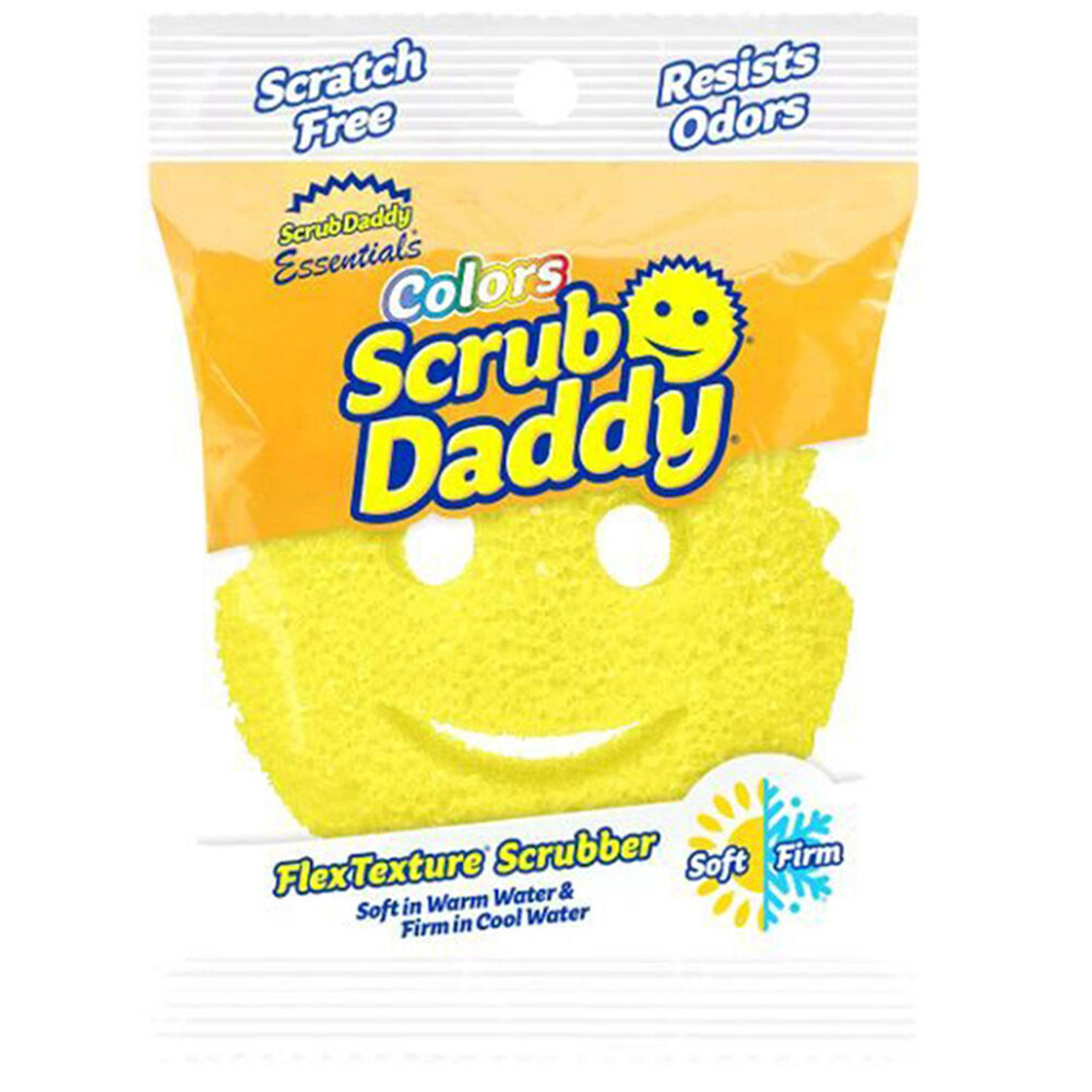 6PK Scrub Daddy Essentials Flex Texture Non-Scratch Scrubber - Yellow