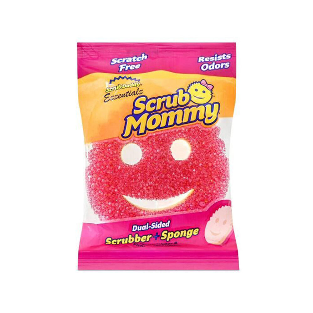6PK Scrub Daddy Essentials Flex Texture Scrub Mommy Dual Sided - Pink