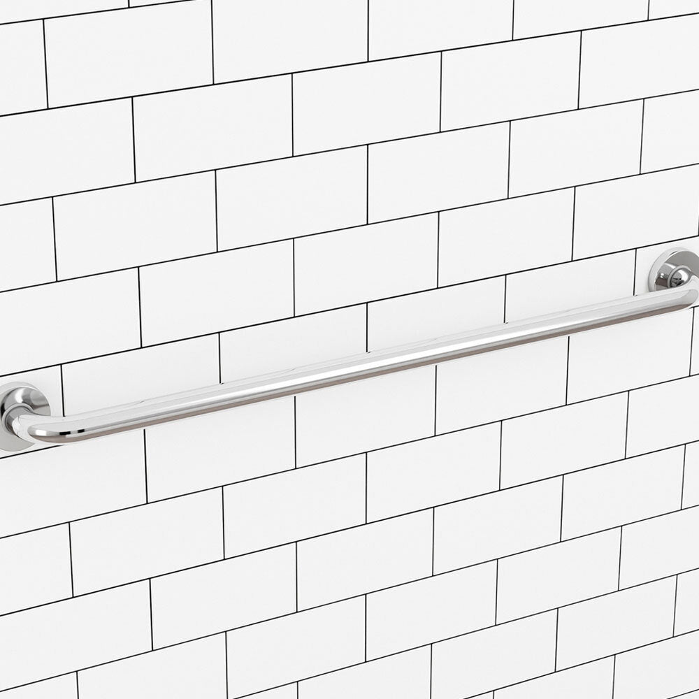 Evekare Concealed Flange Grab Rail 900 x 32mm Stainless Steel