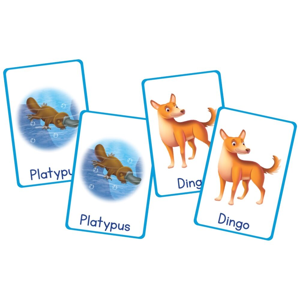 3PK Learning Can Be Fun Australian Animals Snap! 80 Cards Learn Native Kids 5y+
