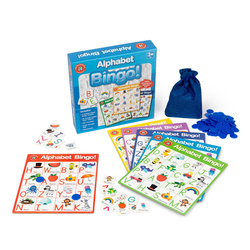 2PK Learning Can Be Fun Alphabet Bingo Educational Childrens Toy 3y+