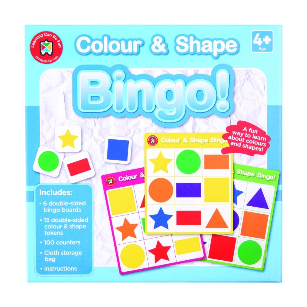 Learning Can Be Fun Geometry/Maths Bingo Kids Learning/Educational Game Set 6y+