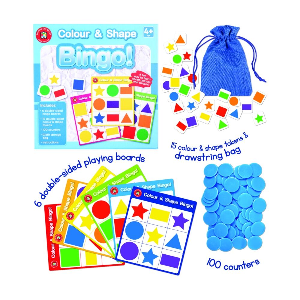 Learning Can Be Fun Geometry/Maths Bingo Kids Learning/Educational Game Set 6y+