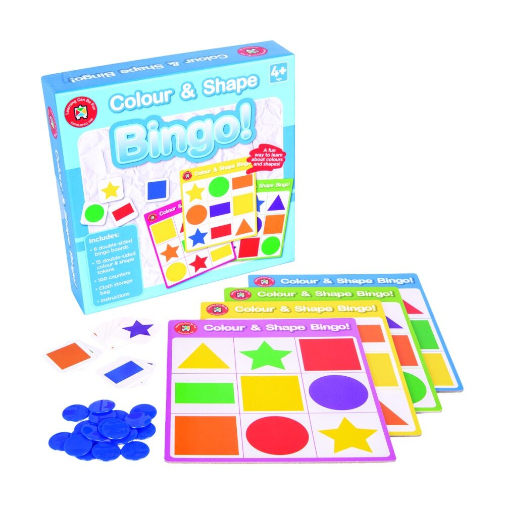 Learning Can Be Fun Geometry/Maths Bingo Kids Learning/Educational Game Set 6y+