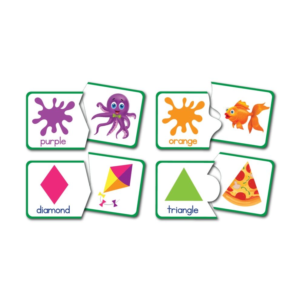 Learning Can Be Fun Colour & Shape Match-Up 44 Creative Puzzles For Kids 3y+