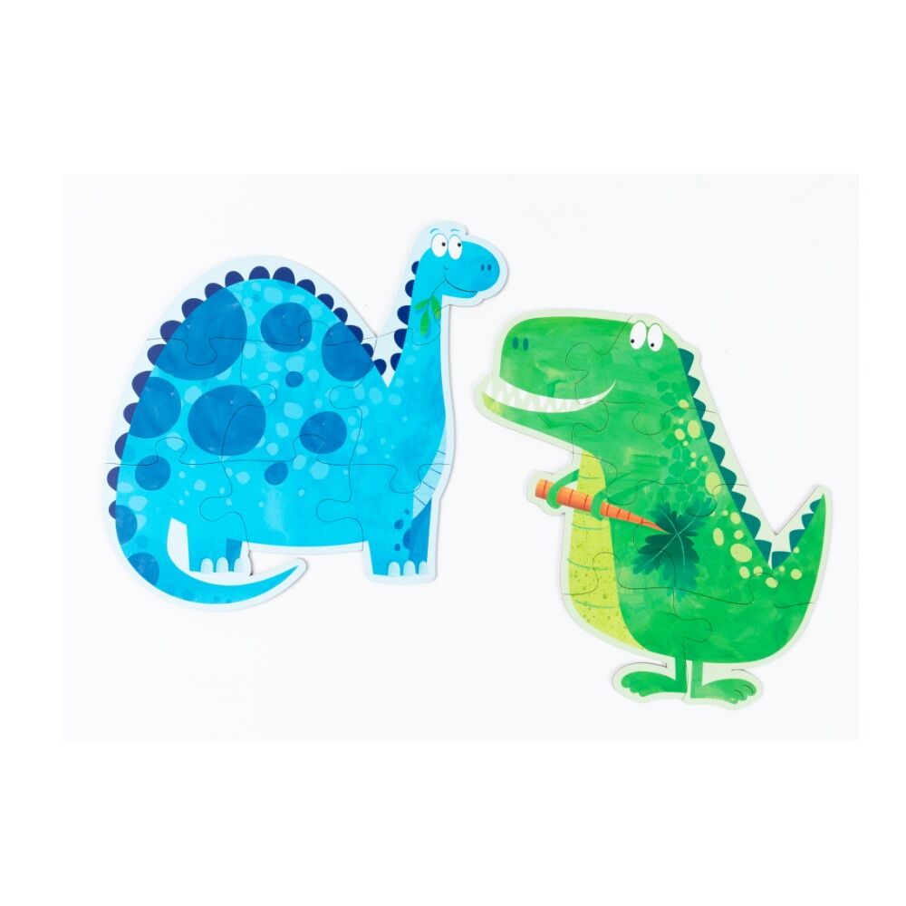 6PK Learning Can Be Fun My First Puzzles Set Dino Friends w/Carry Box 3y+
