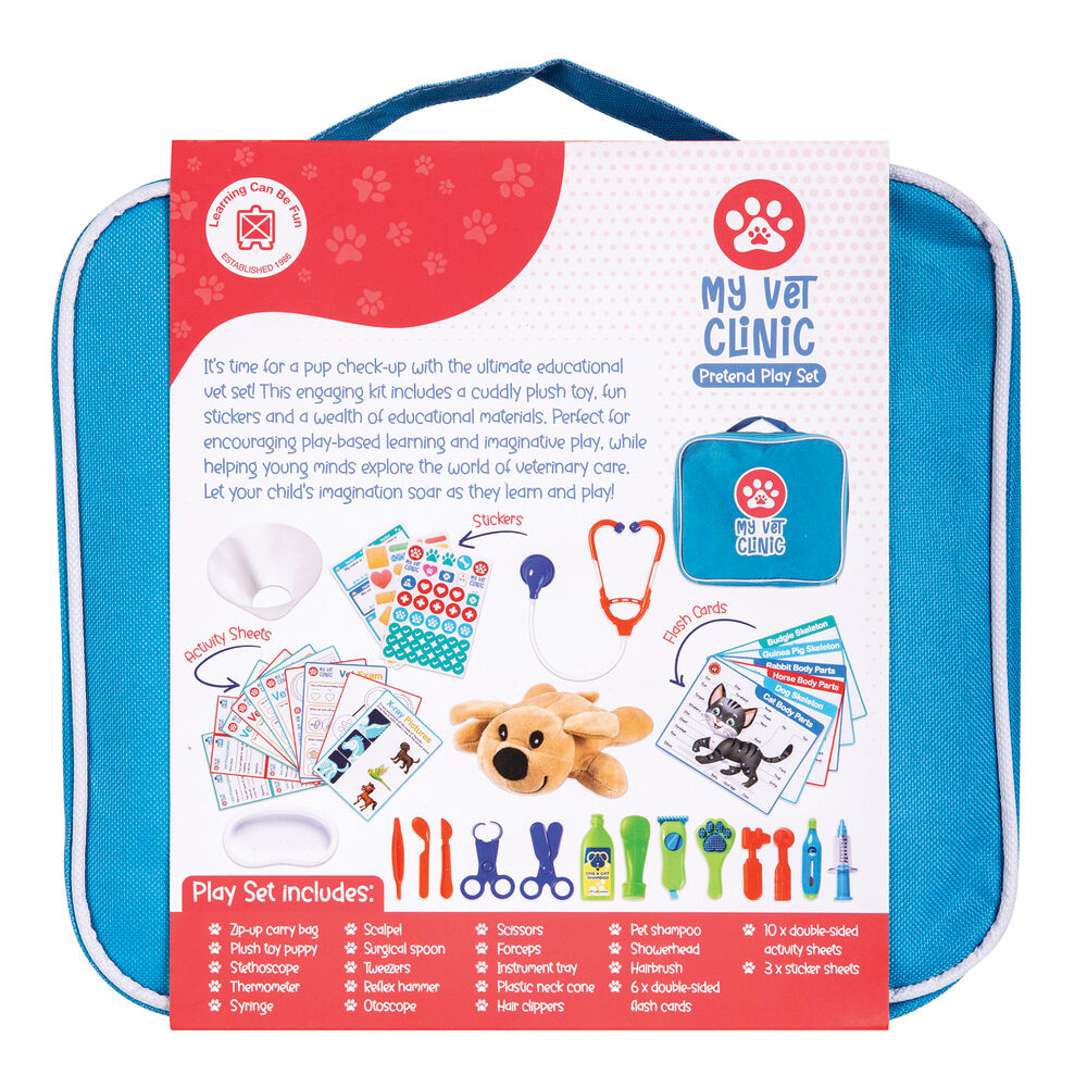 Learning Can Be Fun My First Vet Set Kids Pretend Play Toy Blue