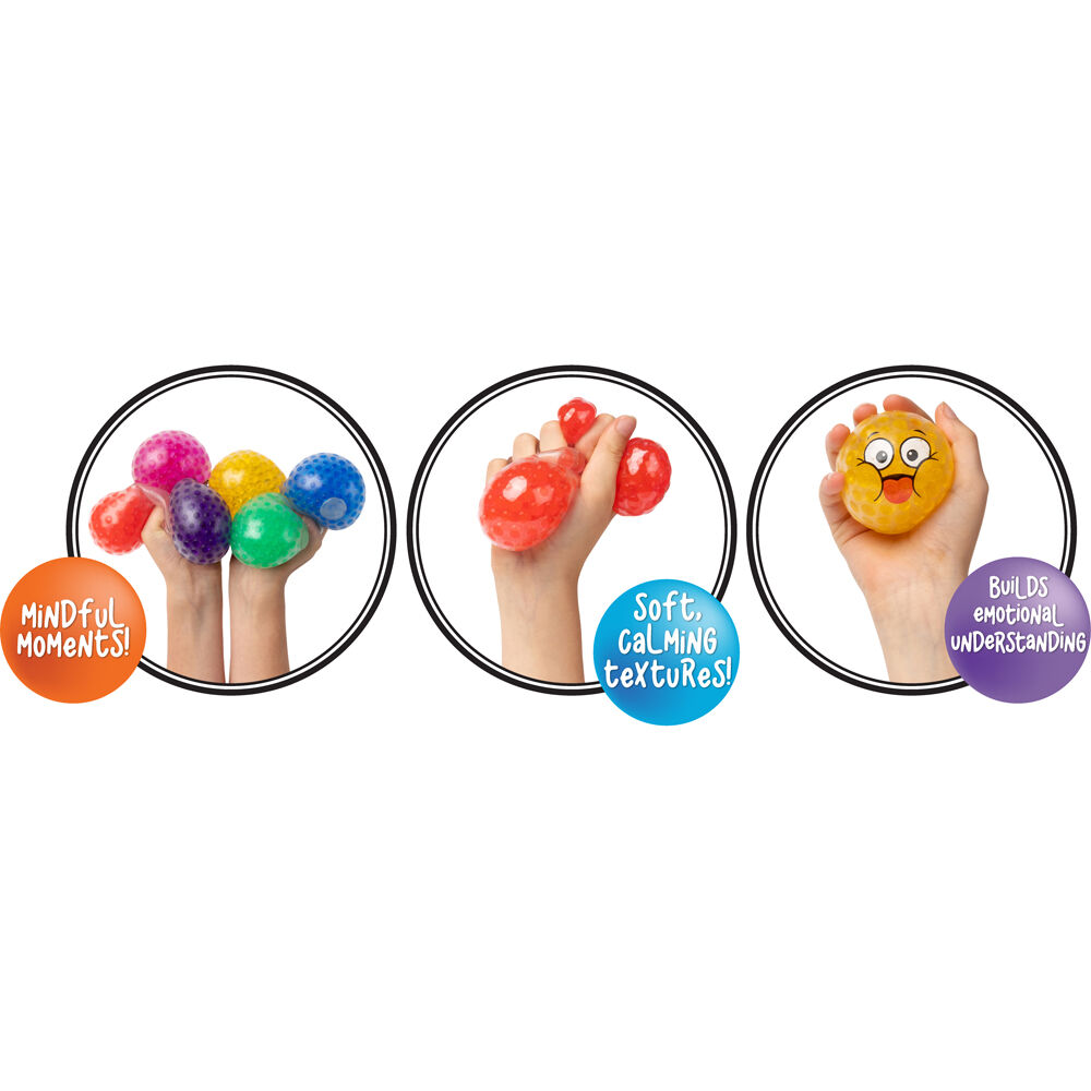 6pc Sensory Sprouts Water Beads EmotiBalls Set Kids Toy Multicoloured