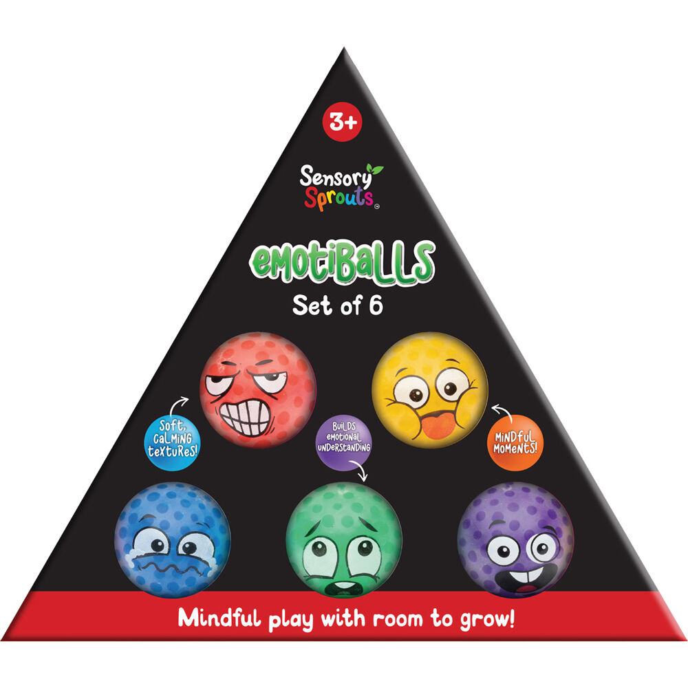6pc Sensory Sprouts Water Beads EmotiBalls Set Kids Toy Multicoloured