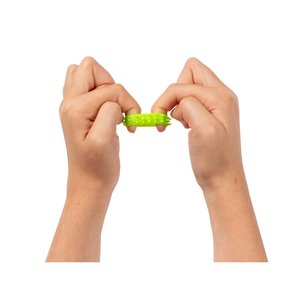 2x 12pc Sensory Sprouts Textured Fidget Rings Set Kids Toy Multicoloured