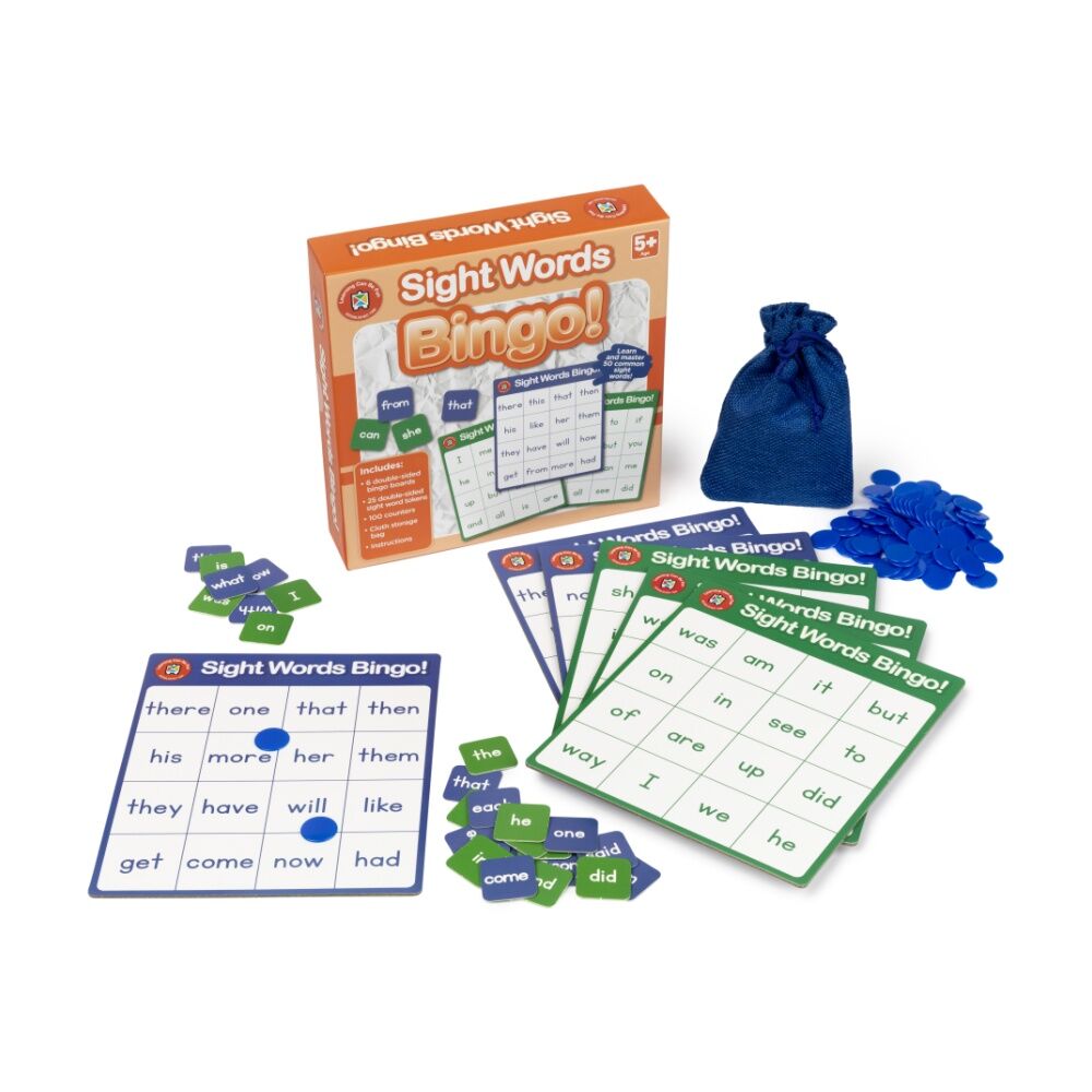Learning Can Be Fun Sight Words Bingo Kids Reading Word Recognition Game 5y+