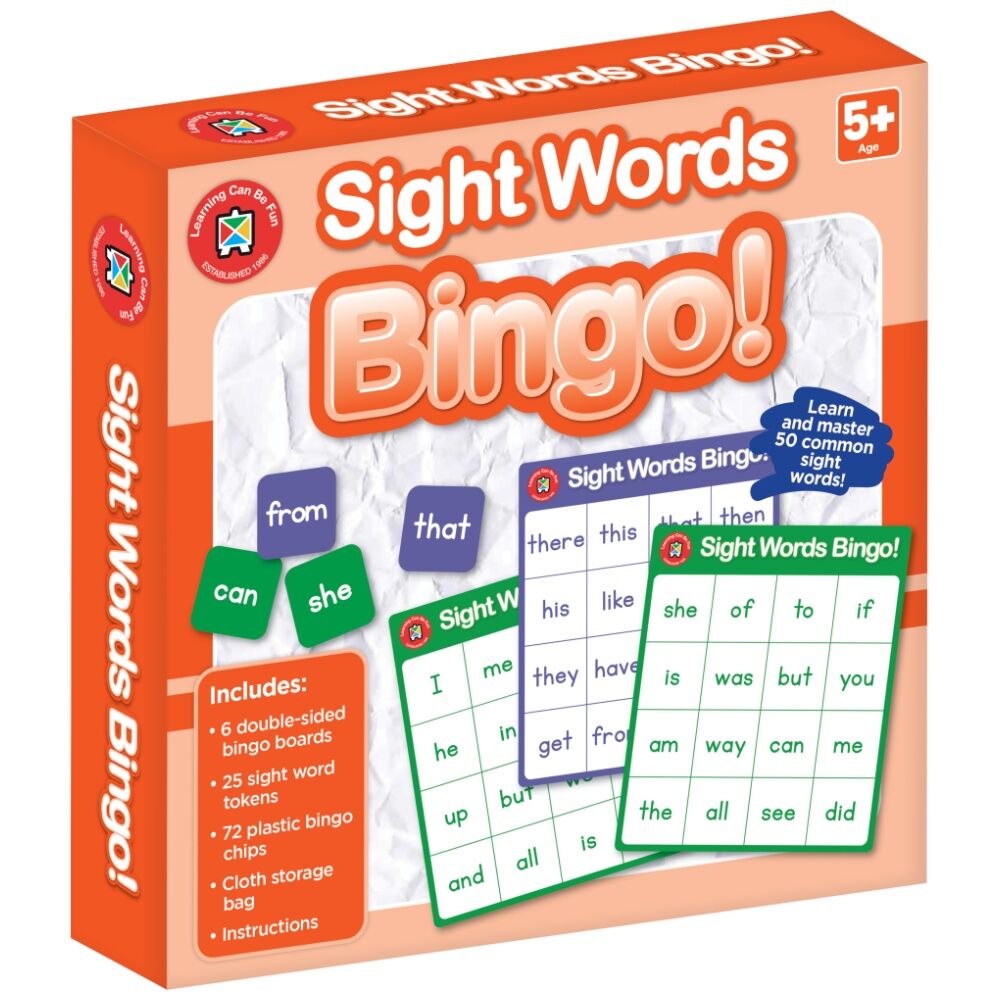 Learning Can Be Fun Time/Mathrmatics/Reading Bingo Set Educational Games 6y+