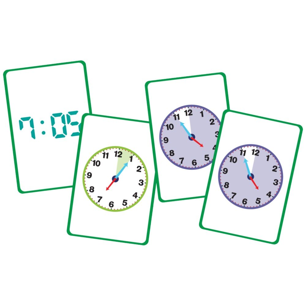 3PK Learning Can Be Fun What's The Time Snap! 80 Cards Digital/Analogue Game 6y+