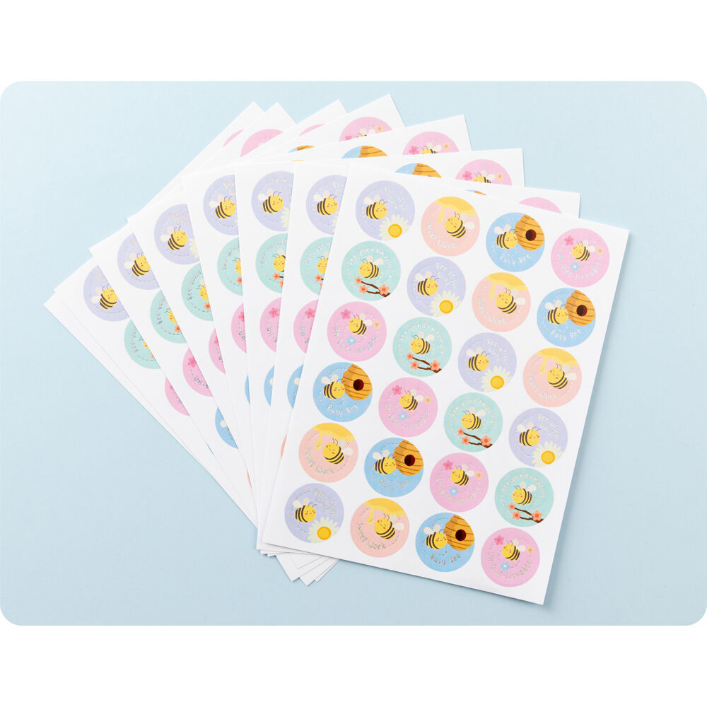 6x 192pc Learning Can Be Fun Bee-utiful Rewards Merit Sticker Book 28mm