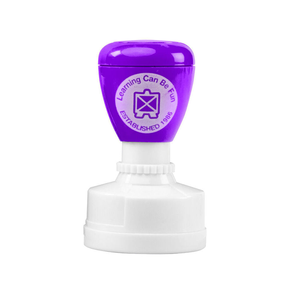12PK Learning Can Be Fun Giggle & Grow Excellent Effort Merit Stamp Purple