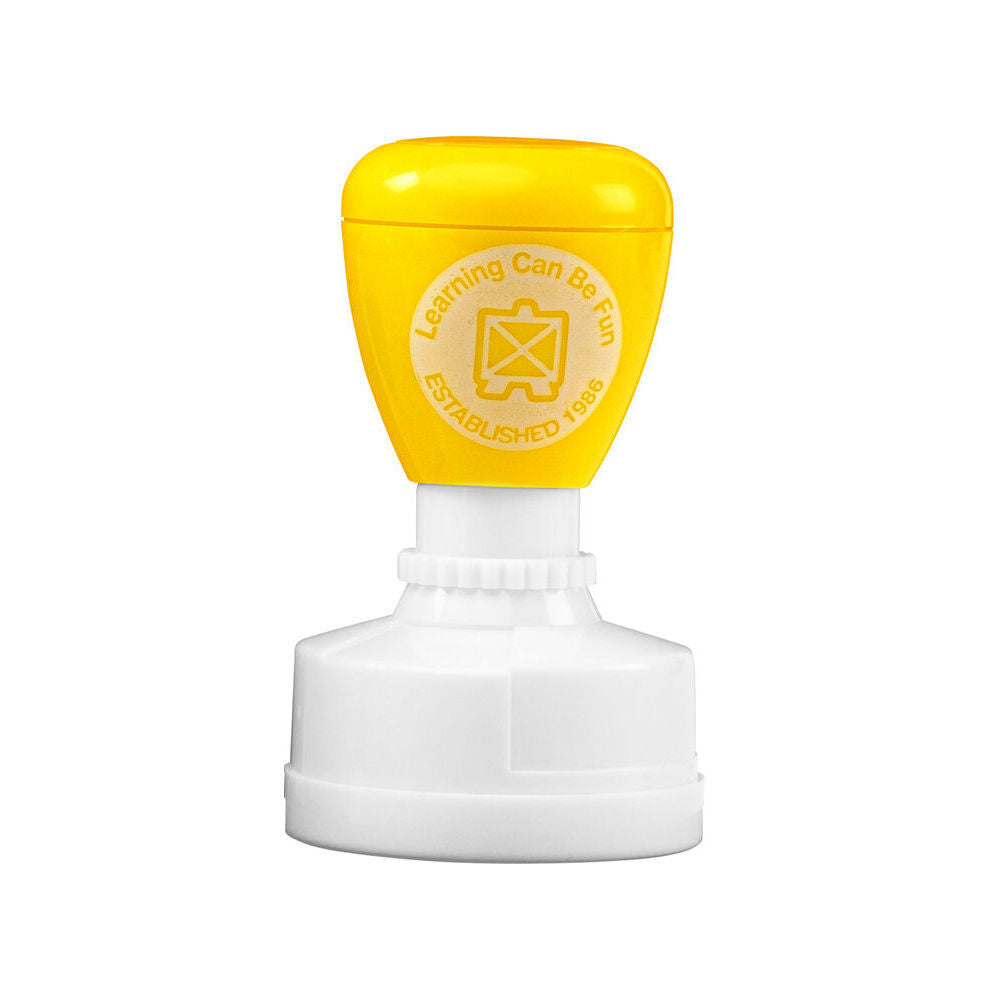 12PK Learning Can Be Fun Bee-utiful Work Self-Inking Merit Stamp Yellow
