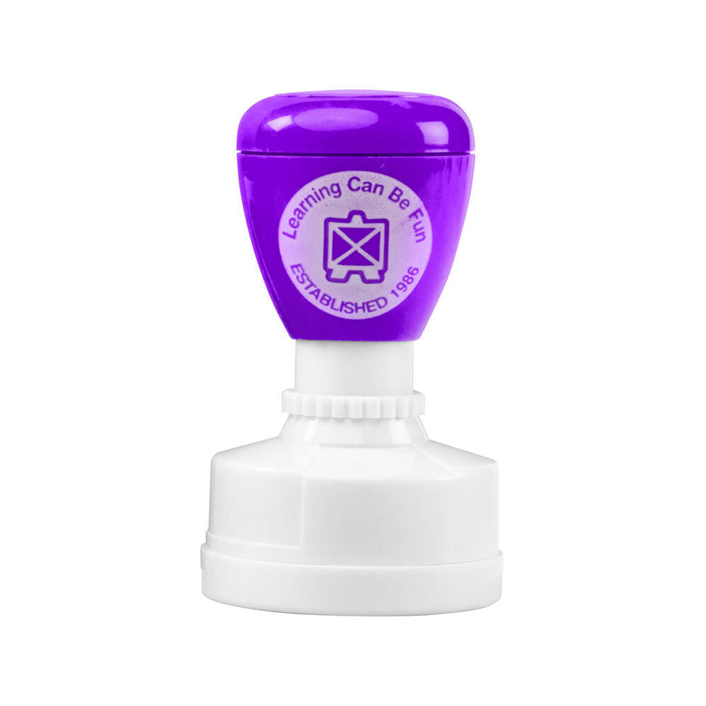 6PK Learning Can Be Fun Purr-fect Work Self-Inking Merit Stamp Purple