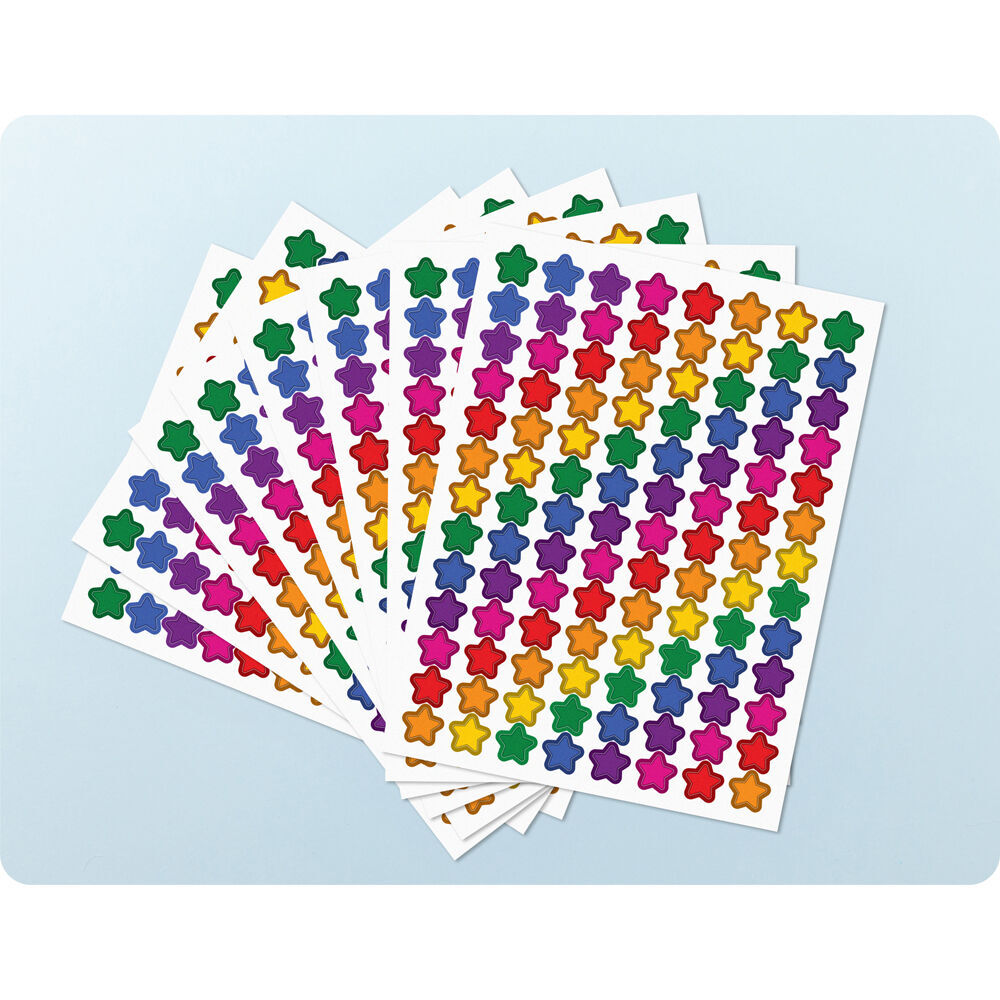 12x 832pc Learning Can Be Fun Rainbow Sparkle Merit Sticker Book Multicoloured