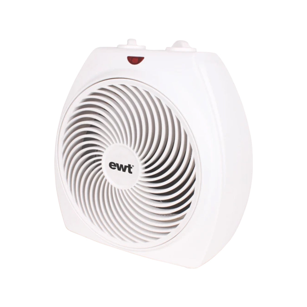 EWT Electric 2200W Adjustable Thermostat Fan Heater White Ex Display Unit