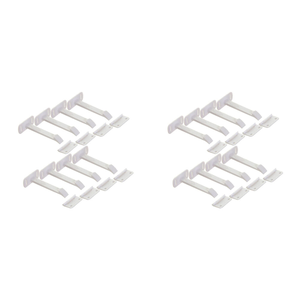 2x 8pc Dreambaby Adhesive Safety Latches Long Child Cabinet/Drawer Lock