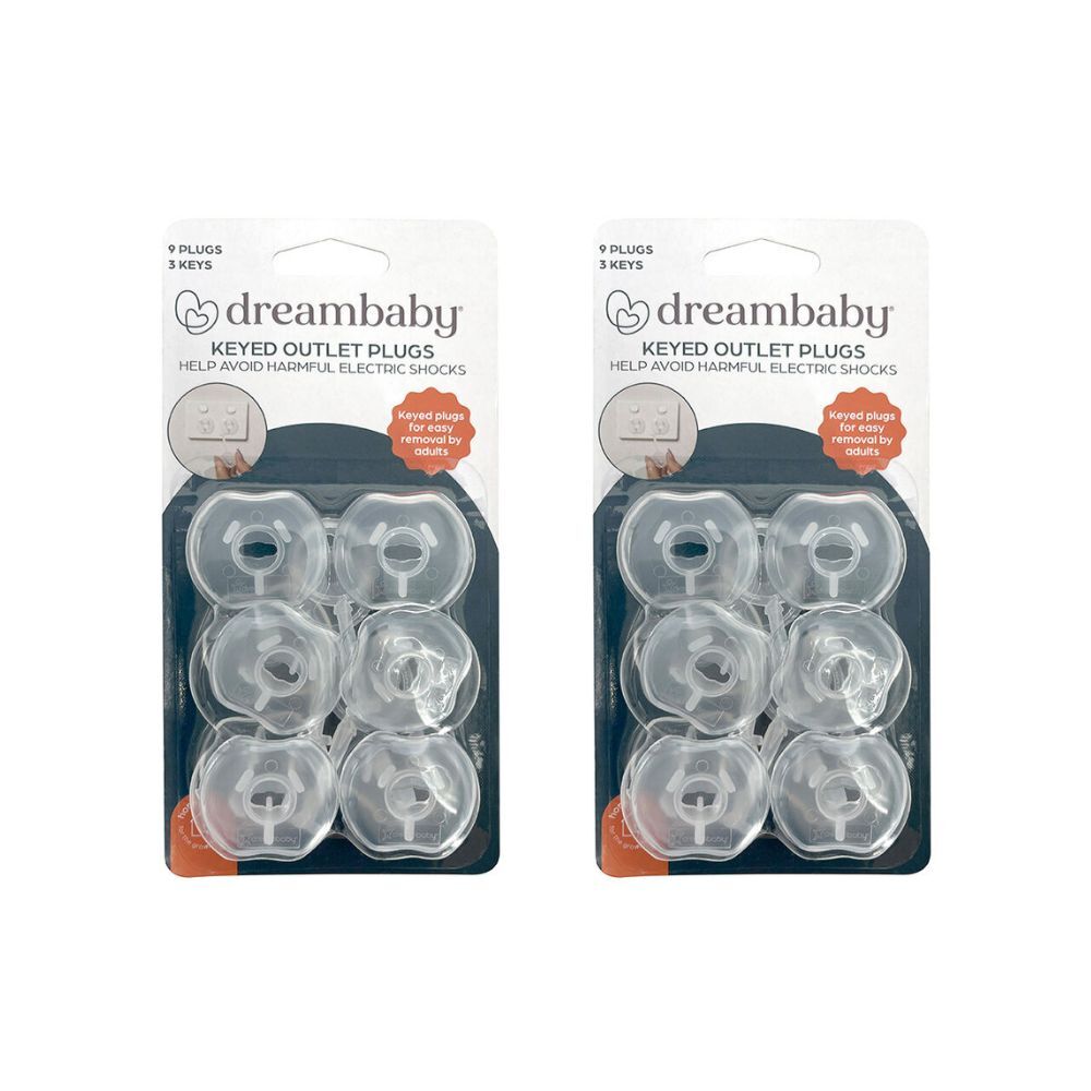 18pc Dreambaby Baby Safety Keyed Outlet Plugs w/3 Keys Clear For AU/NZ Plugs