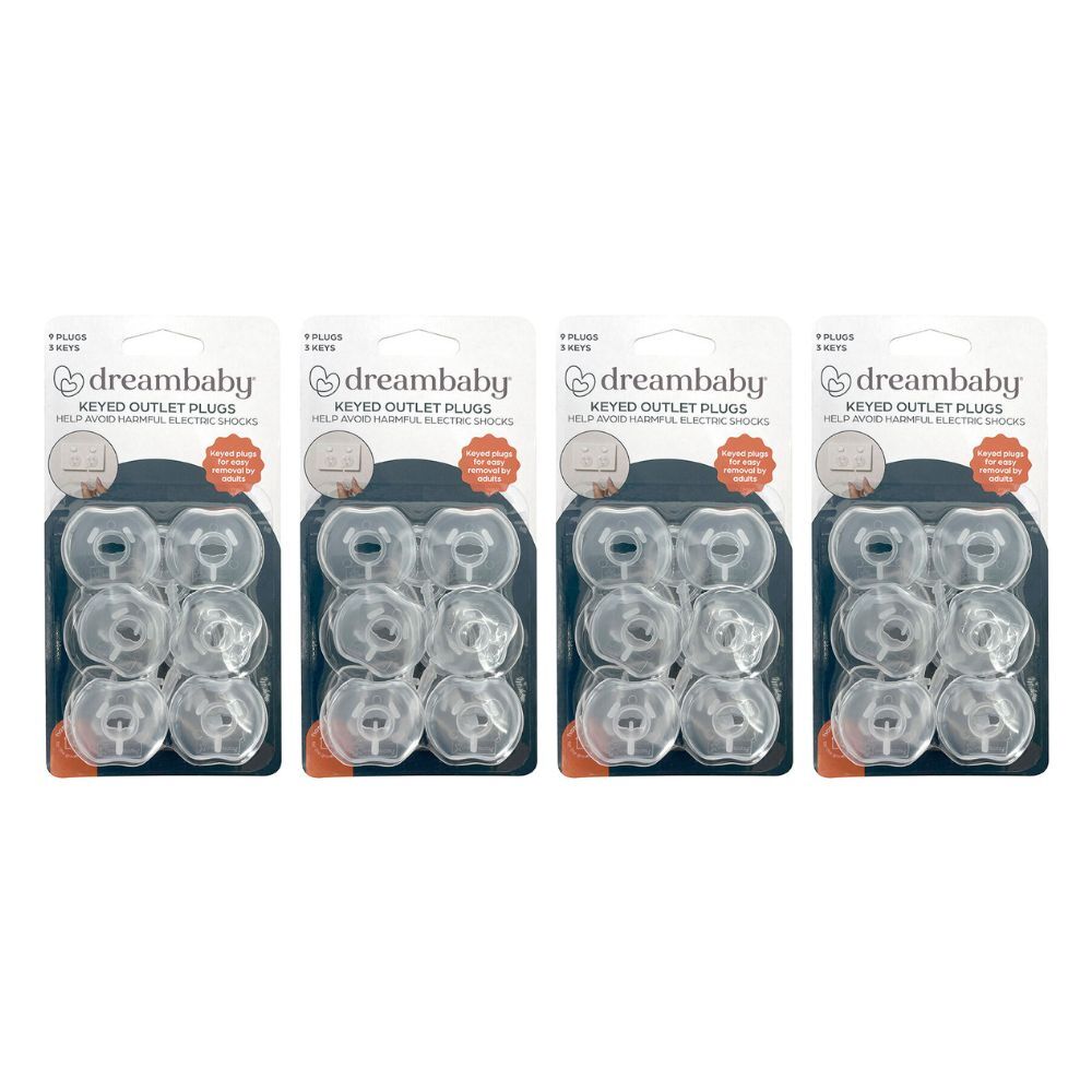 36pc Dreambaby Baby Safety Keyed Outlet Plugs w/3 Keys Clear For AU/NZ Plugs
