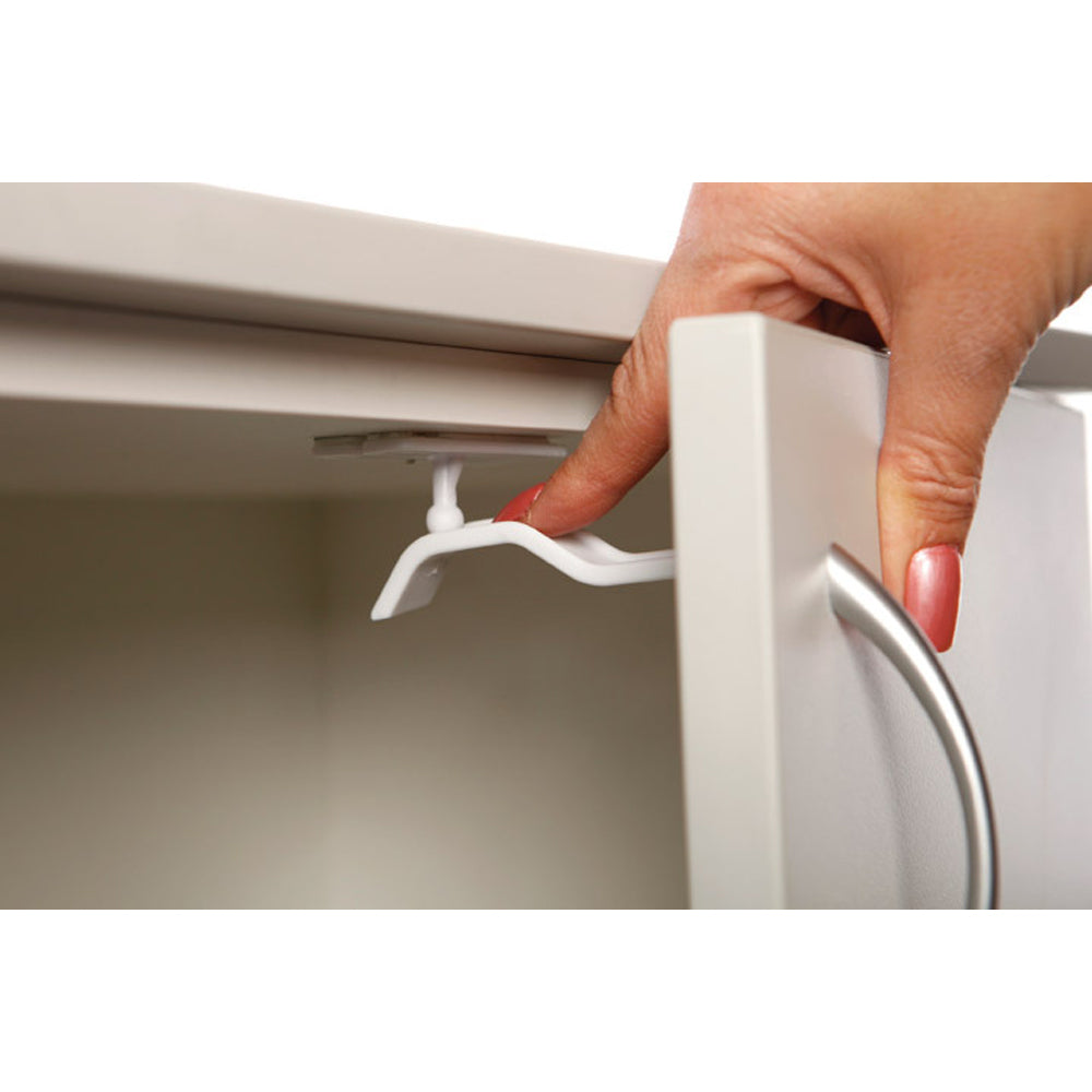 4pc Dreambaby 10cm Dual-Action Adhesive Double Lock For Drawers - White
