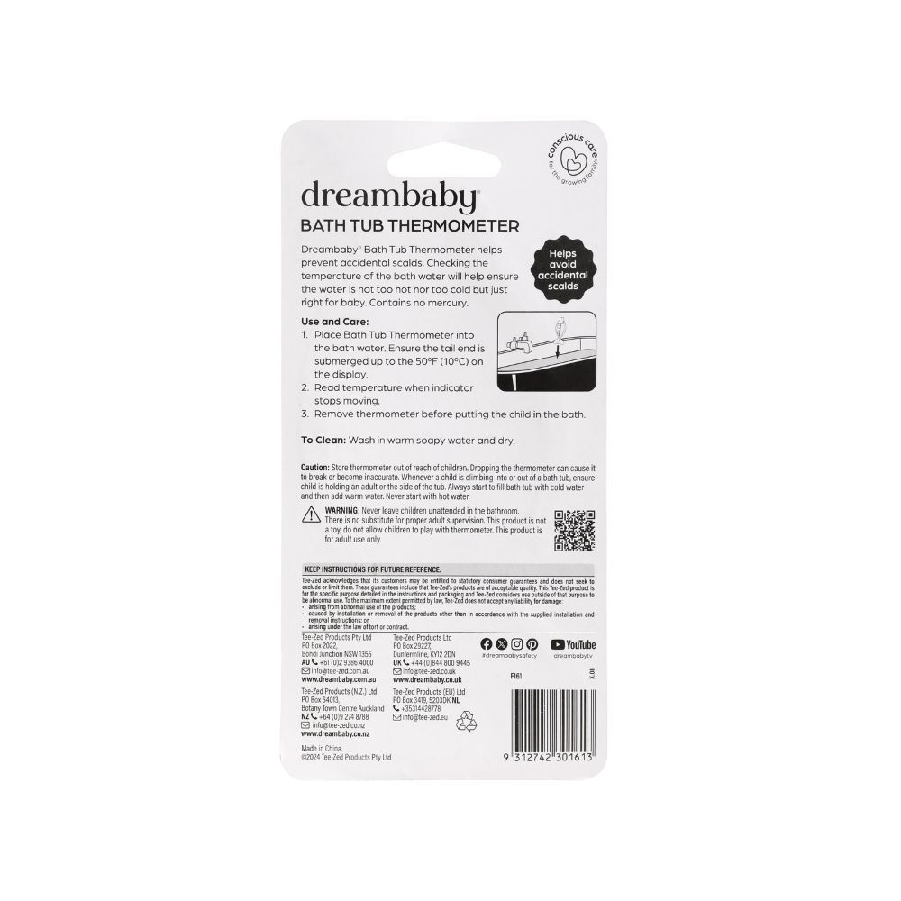 2PK Dreambaby Bath Tub Bathing/Shower Thermometer - Fish