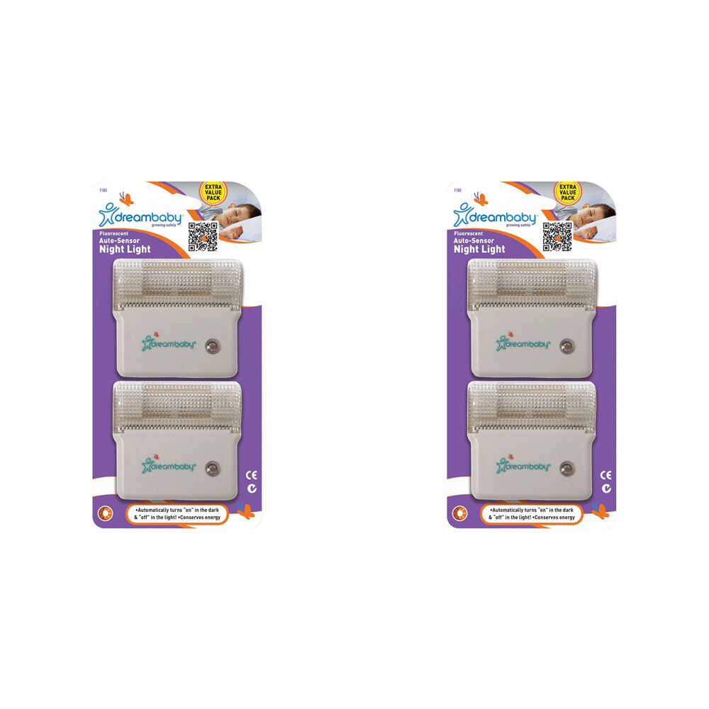 2x 2pc Dreambaby Fluoresent Night Light Child Bedroom Lighting