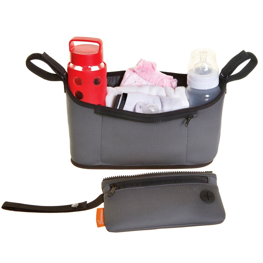 Dreambaby Strollerbuddy Ezy-Reach Organiser Stroller Bag - Slate Grey