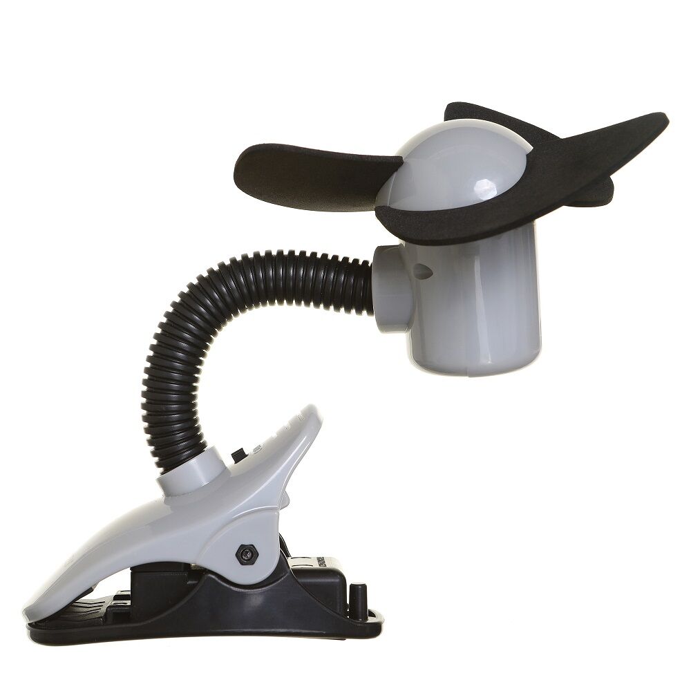 2PK Dreambaby Strollerbuddy Ezy-Fit Clip-On Fan - Black