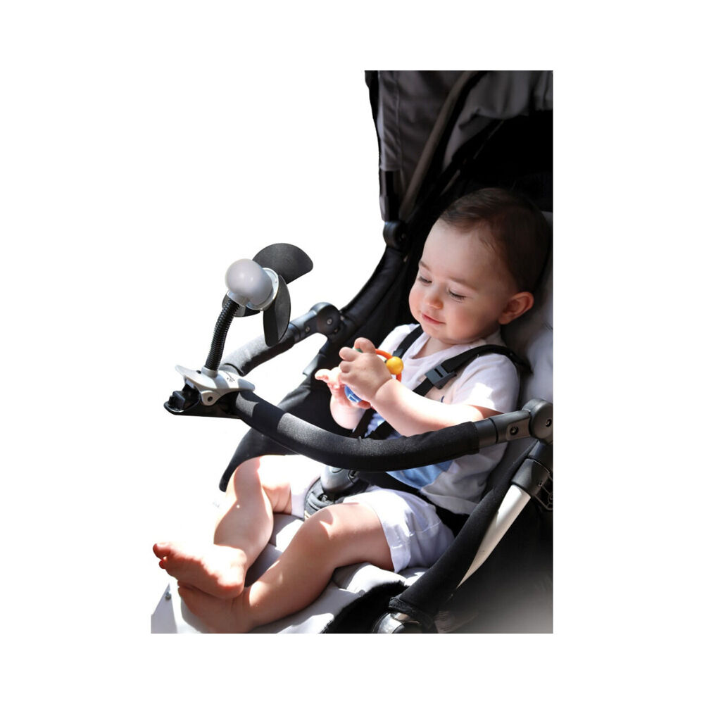 2PK Dreambaby Strollerbuddy Ezy-Fit Clip-On Fan - Black