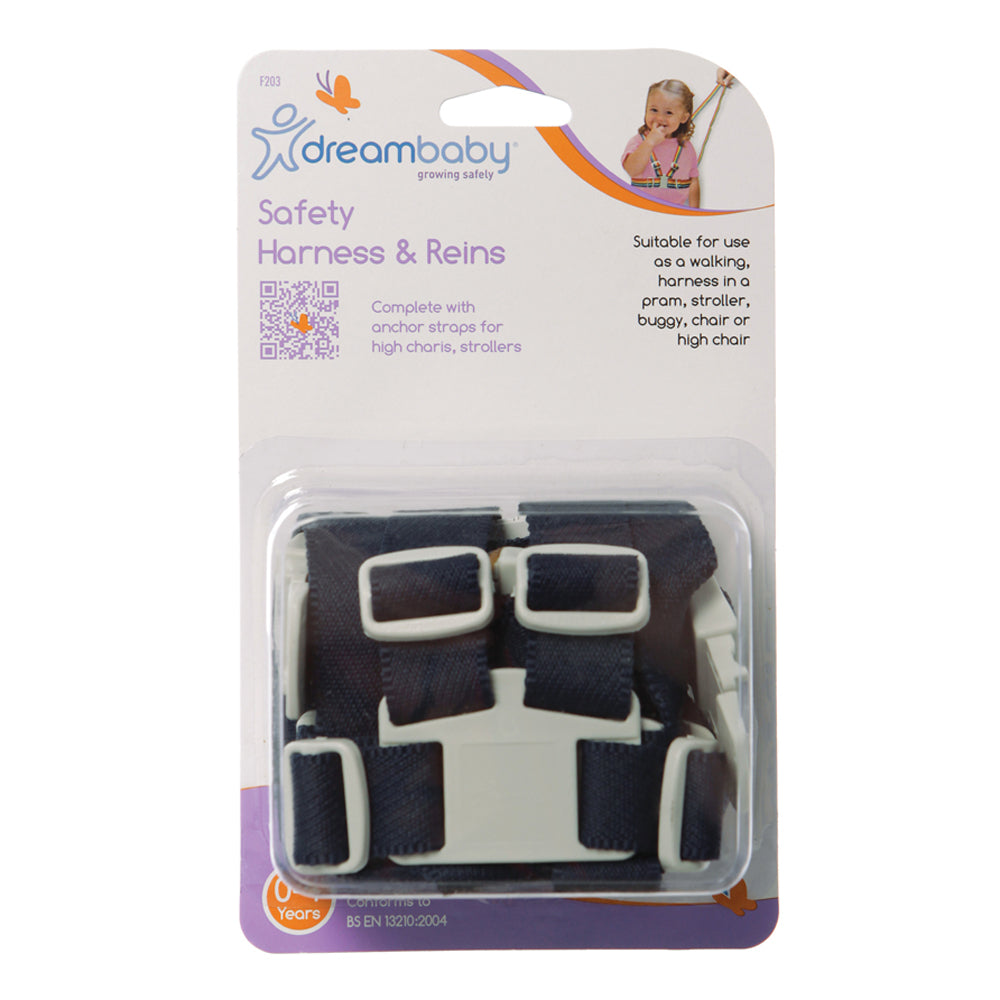 2PK Dreambaby Safety Harness & Reins - Navy