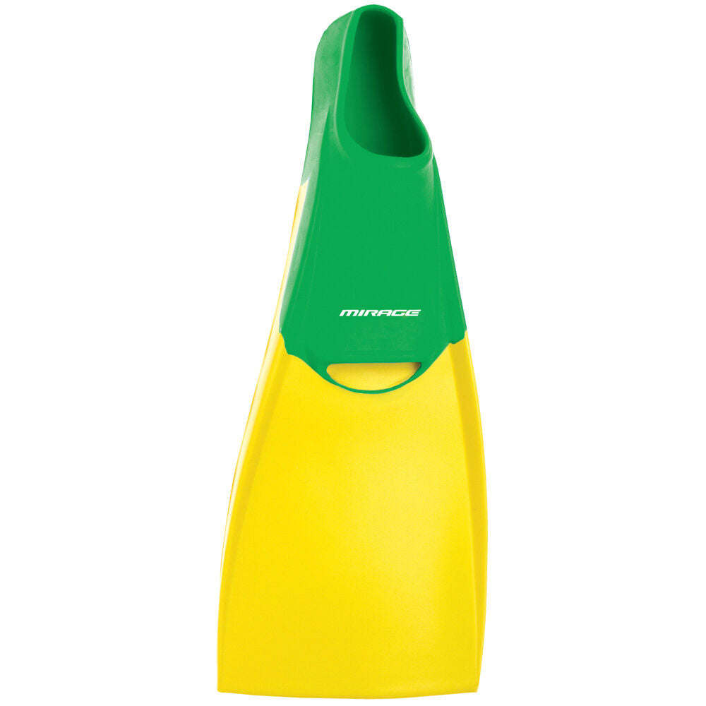 Mirage Unisex Deluxe Diving & Snorkelling Rubber Fin Medium Green