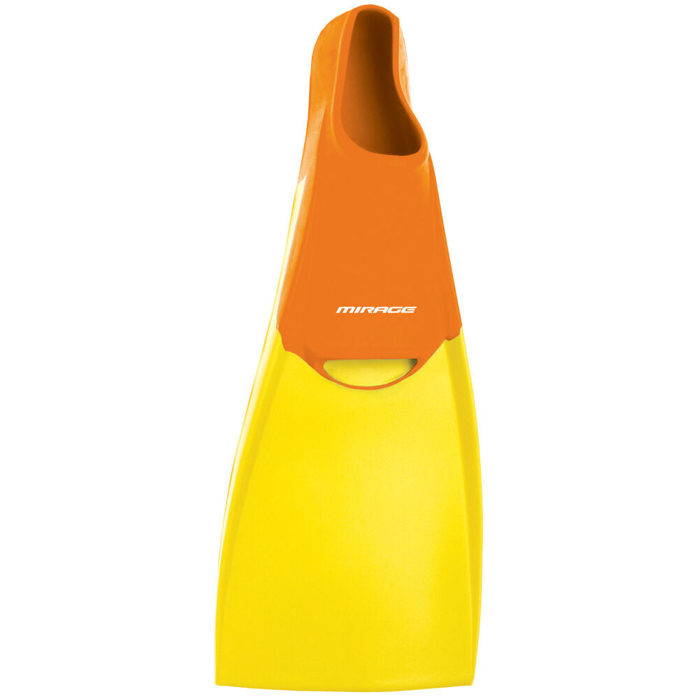Mirage Unisex Deluxe Diving & Snorkelling Rubber Fin Small Orange