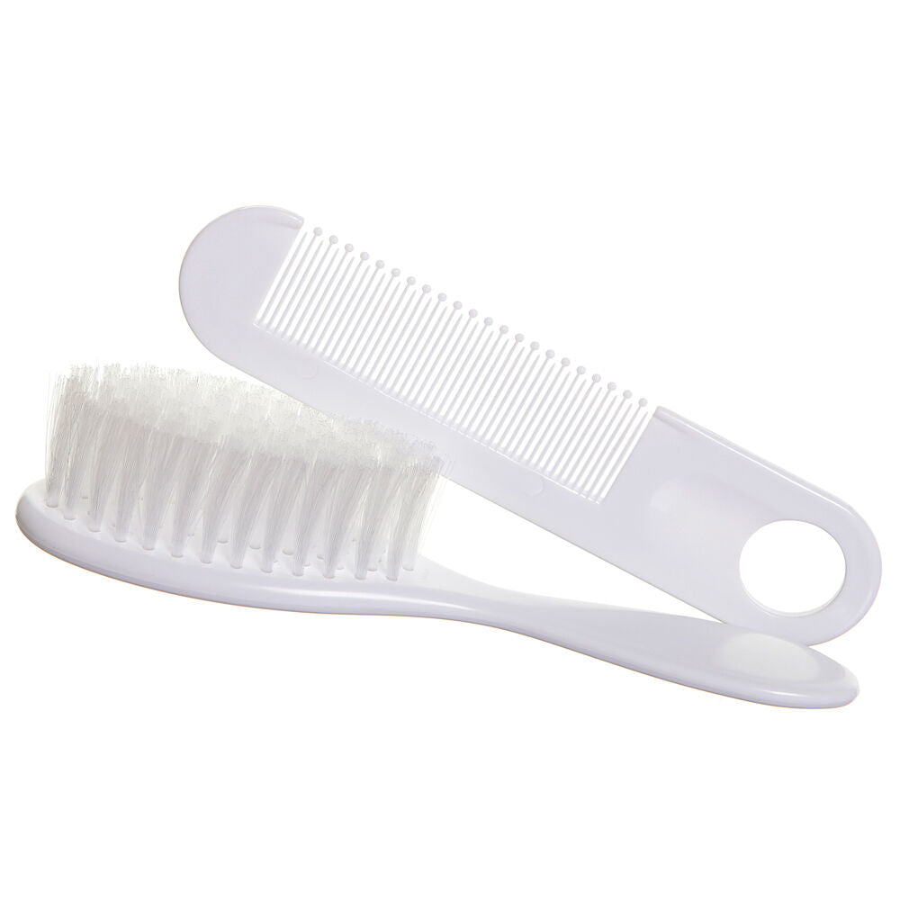 2pc Dreambaby Baby Brush & Comb Set White