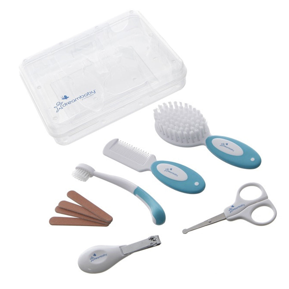 10pc Dreambaby Baby Essential Grooming Kit Aqua 0m+